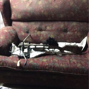 Crossbow fishing rods and knives